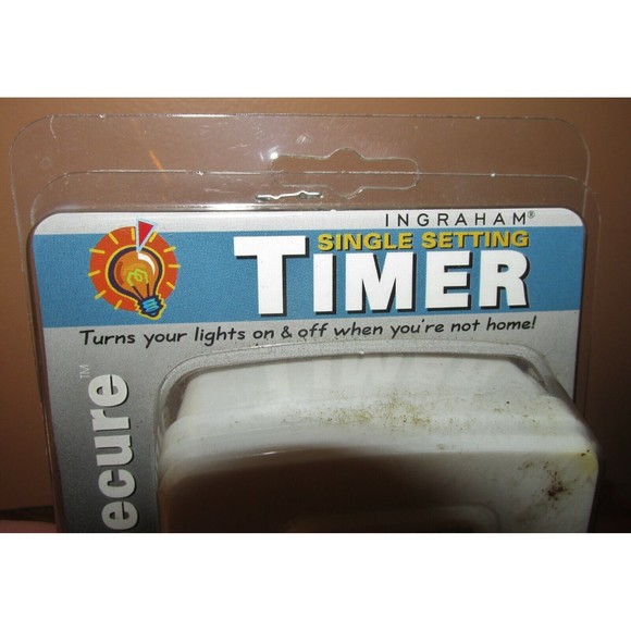 Ingraham Single Setting Timer Wall Outlet Timer Safe & Secure 1875 Watts New - Picture 5 of 6